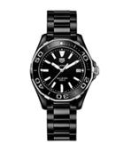 Tag Heuer Aquaracer Stainless Steel And Black Ceramic Diver Watch, Way1390. Bh071