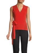 Diane Von Furstenberg Self-tie Wrap-around Top