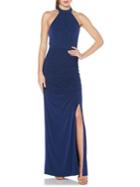 Laundry By Shelli Segal Side Ruched Sleeveless Gown