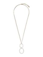 Sole Society 12k Goldtone & Pave Crystal Double Hoop Pendant Necklace
