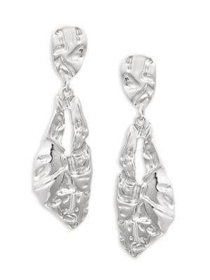 Design Lab Crinkle Drop Earrings