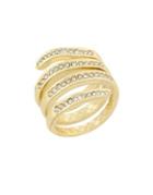 Laundry By Shelli Segal Crystal Pave Wrap Midi Ring