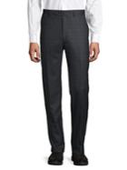 Tommy Hilfiger Plaid-print Wool-blend Pants