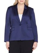 Tahari Arthur S. Levine One-button Satin Jacket