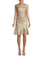 Eliza J Glitter A-line Dress