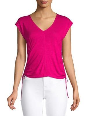 Hiatus V-neck Side-tie Top