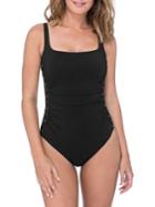 Profile By Gottex Moto One-piece Squareneck Swimsuit