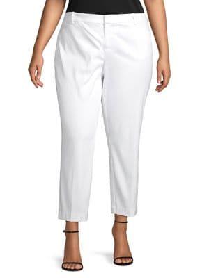 Lord & Taylor Plus Kelly Straight-leg Ankle Pants