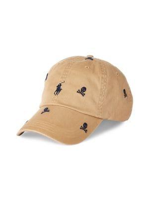 Polo Ralph Lauren Skull Chino Cotton Baseball Cap