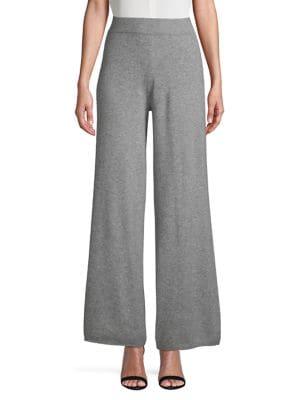Lord & Taylor Hi-rise Cashmere Wide-leg Pants
