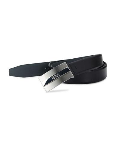 Hugo Boss Plaque Buckle Leather Belt