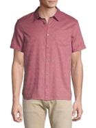 John Varvatos Clyde Textured Short-sleeve Shirt