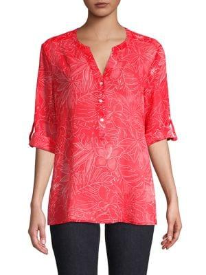 Tommy Bahama Ombra Blossoms Long-sleeve Top