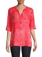 Tommy Bahama Ombra Blossoms Long-sleeve Top