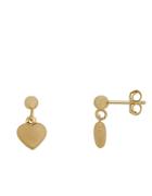 Lord & Taylor 14 Kt Yellow Gold 3m Heart Earrings