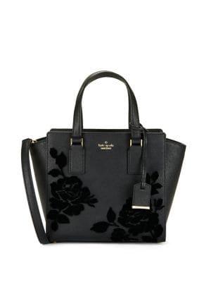 Kate Spade New York Small Hayden Cameron Street Flock Roses Wing Satchel