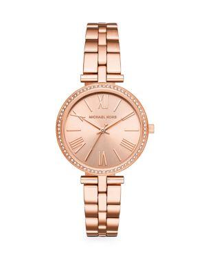 Michael Kors Maci Three-hand Rose Gold-tone Stainless Steel Watch
