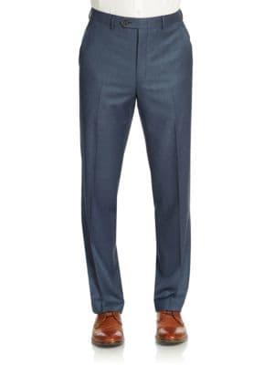 Lauren Ralph Lauren Classic-fit Sharkskin Ultra-flex Wool Suit Separate Pants