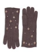 Portolano Embellished Wool-blend Gloves