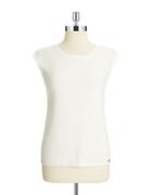 Calvin Klein Ribbed-knit Shell