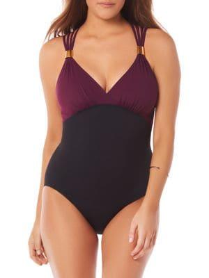Amoressa Phantom Horizon Two-tone One-piece Swimsuit