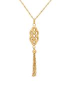 Lord & Taylor 14k Yellow-gold Infinity Loop Pendant Necklace
