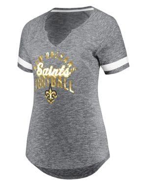 Majestic New Orleans Saints Nfl Game Tradition Cotton Jersey Tee