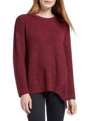 Nic+zoe Fringe Times Cotton-blend Sweater