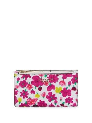 Kate Spade New York Small Sylvia Marker Floral Leather Bi-fold Wallet