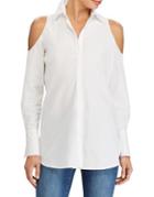 Lauren Ralph Lauren Cold-shoulder Button-down Shirt