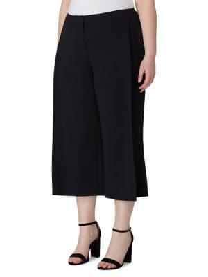Tahari Arthur S. Levine Plus Pleated Wide-leg Pants