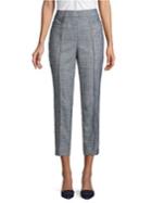 Donna Karan Textured High-rise Crop Pants
