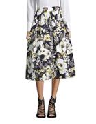 Imnyc Isaac Mizrahi Floral Midi Skirt