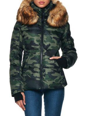 S13 Kylie Faux Fur Quilted Jacket