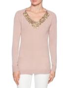 Magaschoni Sequin Cashmere Sweater