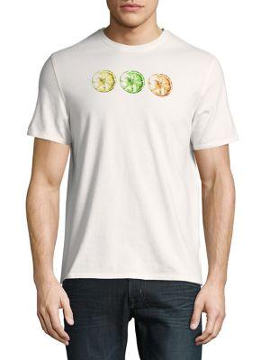 Black Brown Graphic Short-sleeve Cotton Tee