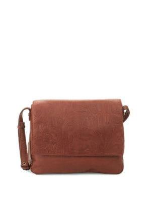 American Leather Co. Toledo Botanical Leather Crossbody Bag