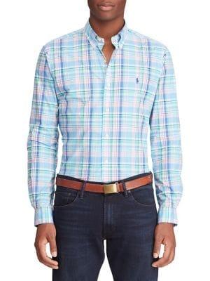 Polo Ralph Lauren Classic Fit Plaid Poplin Shirt