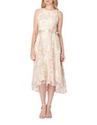 Tahari Arthur S. Levine Embroidered Sleeveless Dress