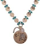 Lonna & Lilly Goldtone And Cubic Zirconia Elephant Pendant Necklace