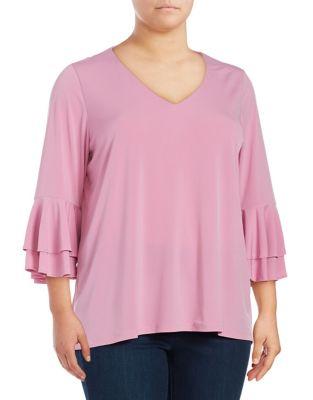 Context Plus Double Bell Sleeve Top