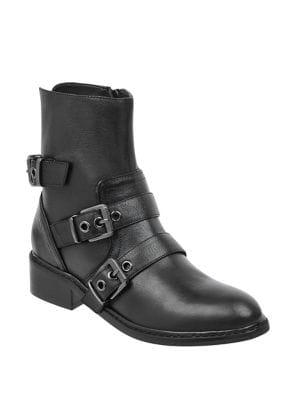 Kendall + Kylie Nori Leather Biker Boots