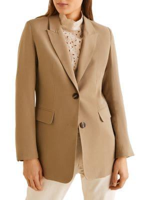 Mango Button-front Blazer