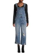 Free People Baggy Distressed Denim Overall