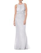 Laundry By Shelli Segal Twist-back Gown