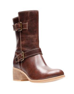 Clarks Maypearl Leather Boots