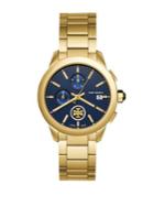 Tory Burch Classic Collins Navy Dial Chronograph Bracelet Watch