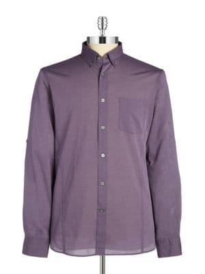 John Varvatos Star U.s.a. Roll-up Cotton Shirt