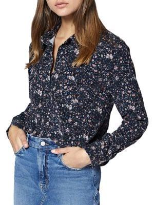 Sanctuary Pixie Floral Cotton Work Shirt