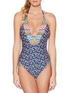 Laundry By Shelli Segal One-piece Floral Swimsuit